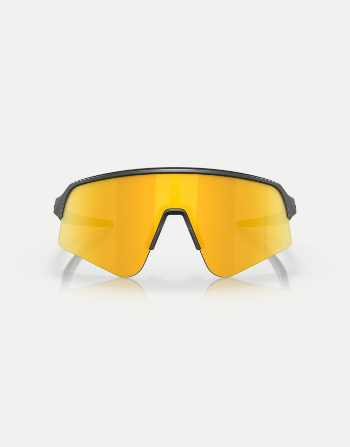 Oakley Sutro™ lite sweep gafas de sol tipo escudo con lente espejada dorada en negro mate