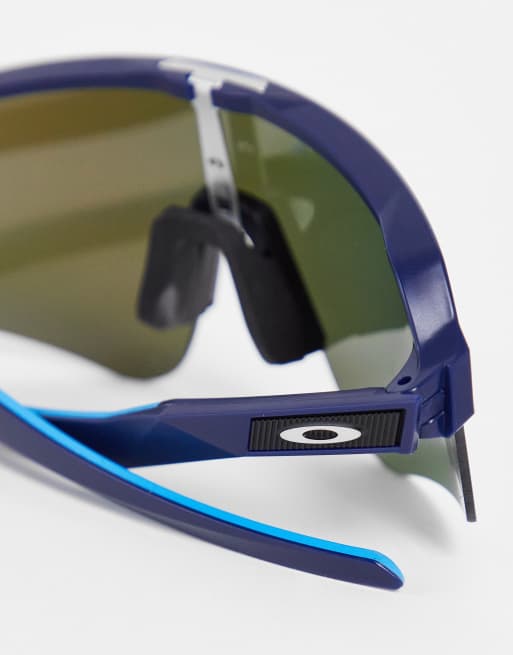 Oakley - Sutro Lite Sweep - Occhiali da sole a mascherina color saffiro prizm, 3 di 4