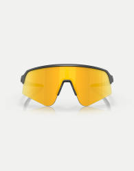 Oakley Sutro  lite sweep shield sunglasses with gold mirrored lens in matte black