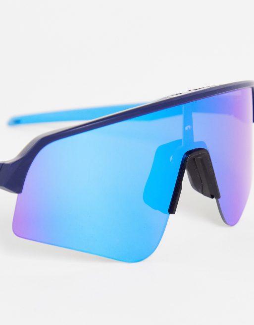 Oakley Sutro Lite Sweep visor sunglasses in prizm sapphire, 2 of 4