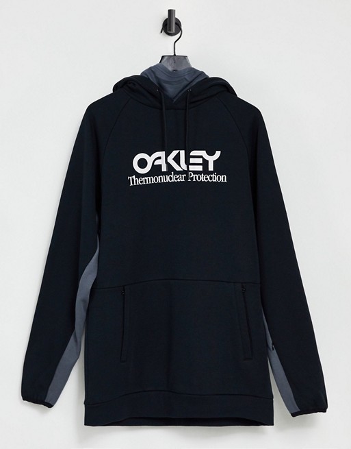 Oakley TNP DWR fleece ski hoodie in black