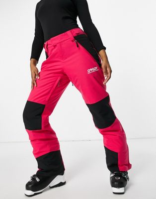 Oakley TNP insulated ski pant in pink 