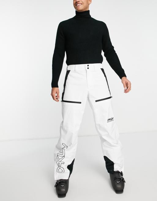 Oakley TNP lined shell ski pants in white | ASOS