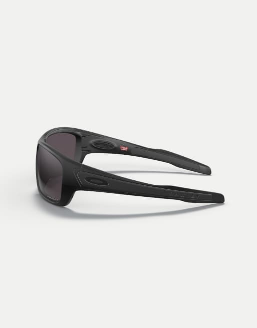 Oakley - Turbine - Gafas de sol negro mate rectangulares con lentes grises polarizadas, 3 de 3
