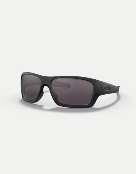Oakley - Turbine - Lunettes de soleil rectangulaires à verres gris polarisés - Noir mat - view 1