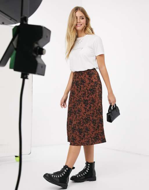 Animal print shop skirt oasis