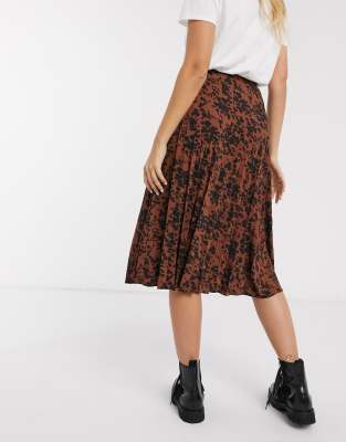 oasis animal print skirt