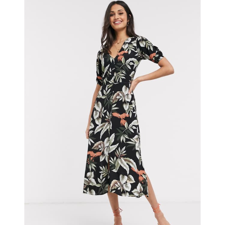 Oasis metallic leaf store dress