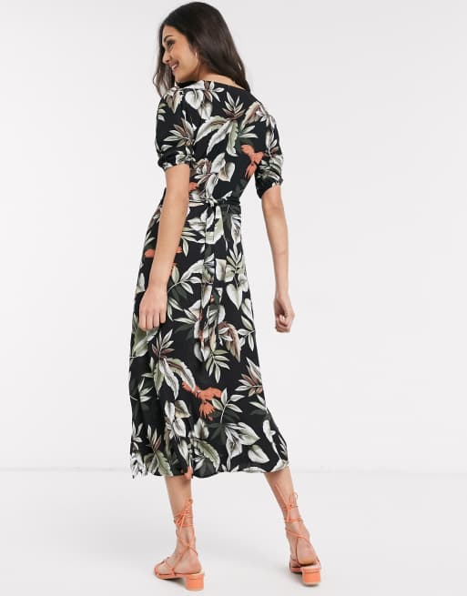 Oasis metallic leaf store dress