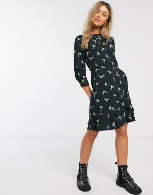 oasis frill collar dress