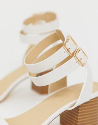 oasis block heel sandals