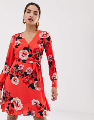 oasis botanical scarf dress