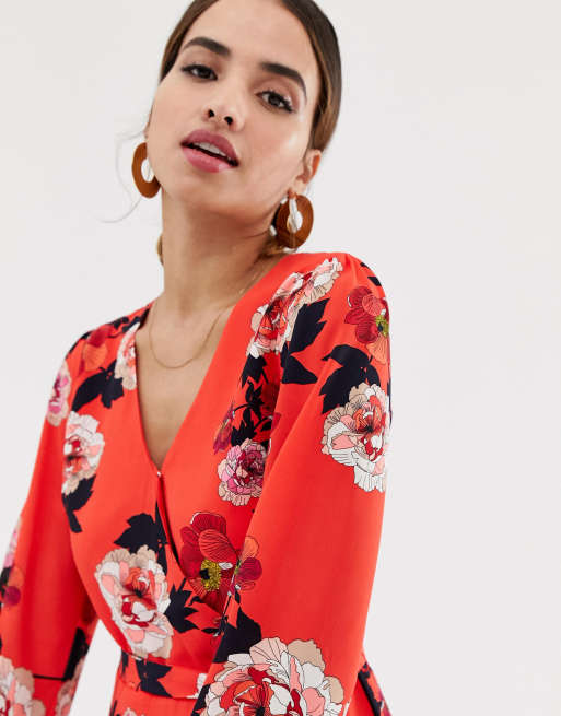 Oasis botanical outlet scarf dress