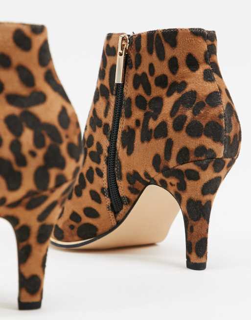 Bottine a talon on sale leopard