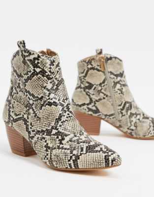 bottes imprimé serpent