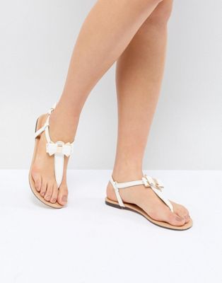 Oasis Bow Toe Post Sandals | ASOS