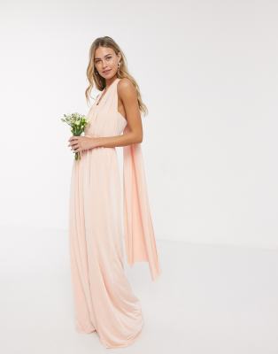 blush pink multiway maxi dress