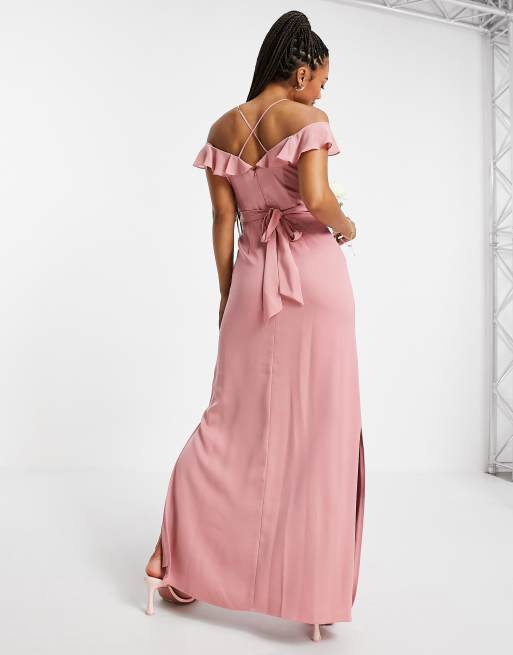 Oasis bardot outlet maxi dress