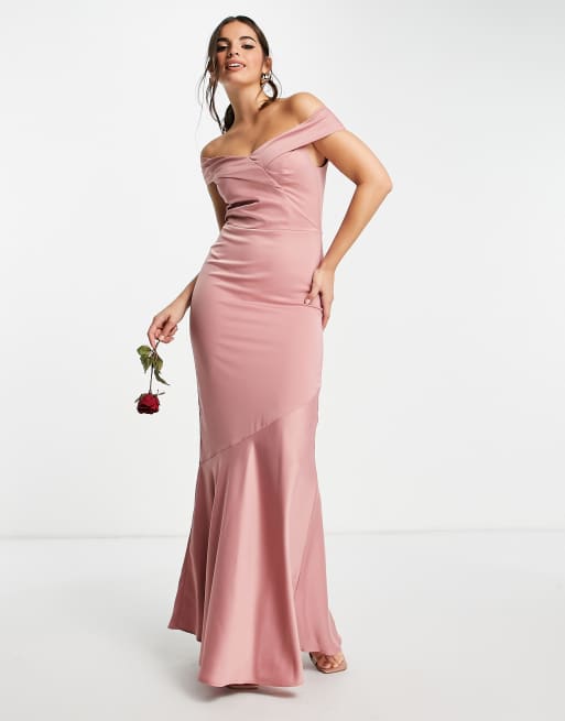 Oasis pink shop bridesmaid dress