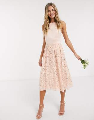 oasis lace top skater dress