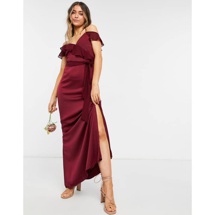 Oasis one shoulder maxi dress hotsell