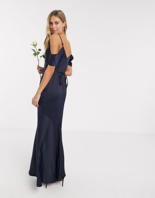 asos bridesmaid dresses navy