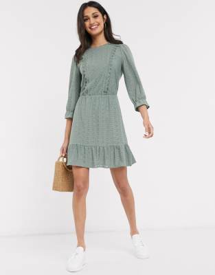 oasis broderie dress