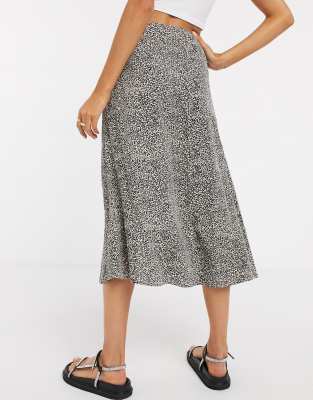 camouflage midi skirt