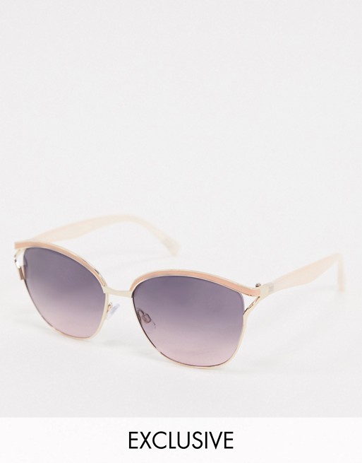 Oasis cateye sunglasses in neutral