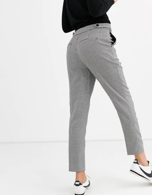 Houndstooth cigarette shop pants