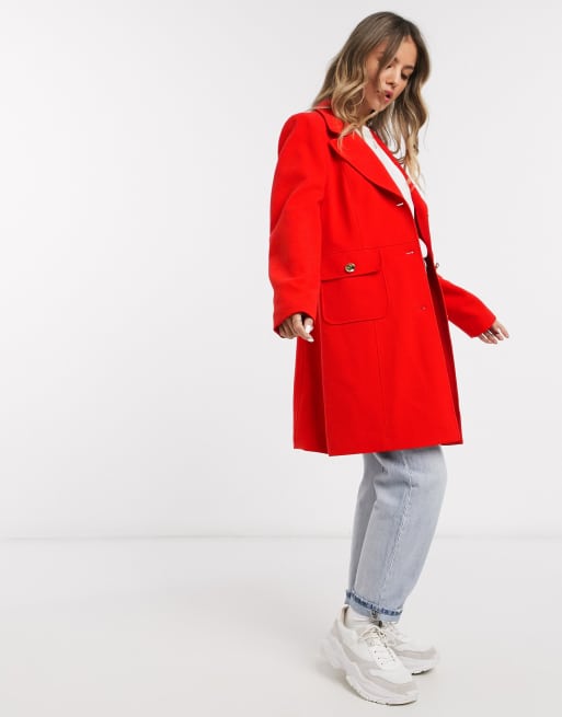 Oasis red coat sale