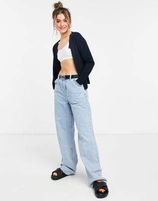 oasis navy cardigan
