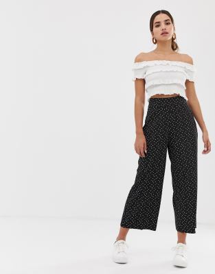 asos polka dot trousers