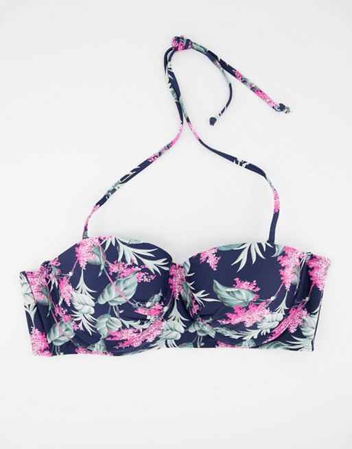 Oasis cupped bikini top in floral