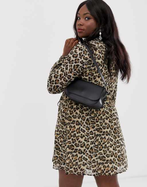 Oasis high neck shop animal print dress