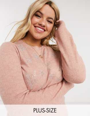 plus size sequin sweater