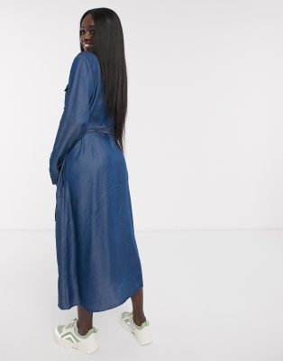 oasis blue shirt dress