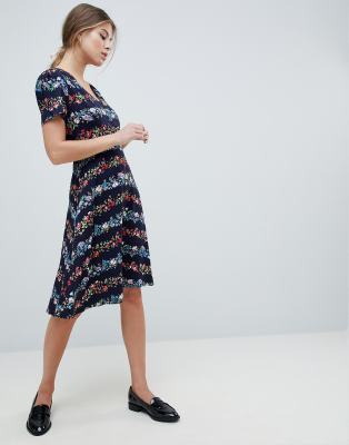 oasis ditsy skater dress