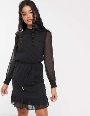 tie belt dress h&m