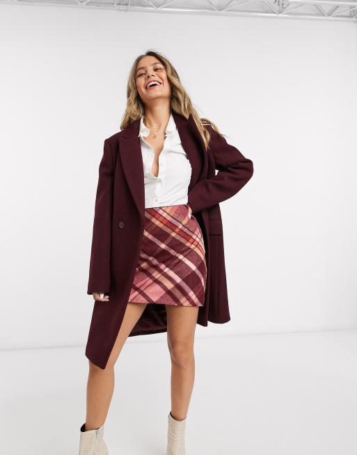 Oasis sale burgundy coat