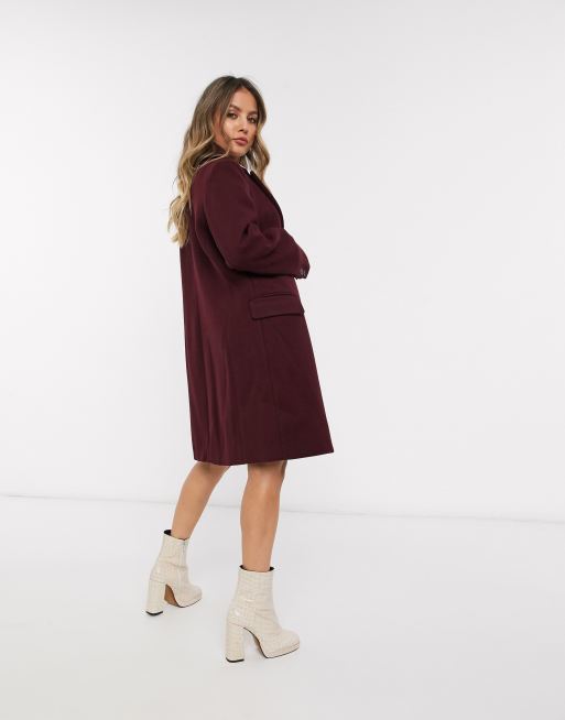 Oasis sale burgundy coat