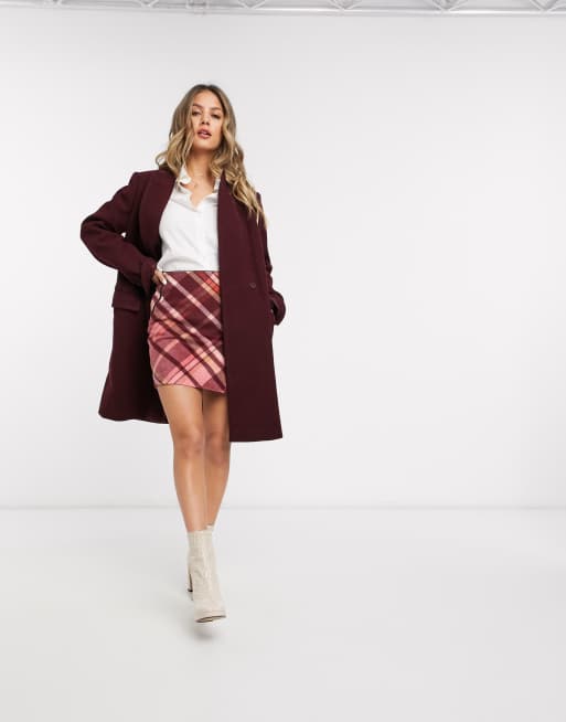 Oasis 2025 burgundy coat