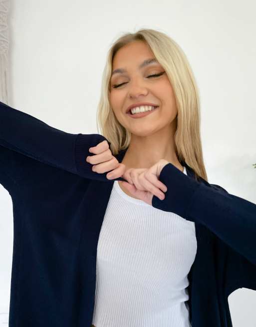 Oasis navy cardigan hotsell