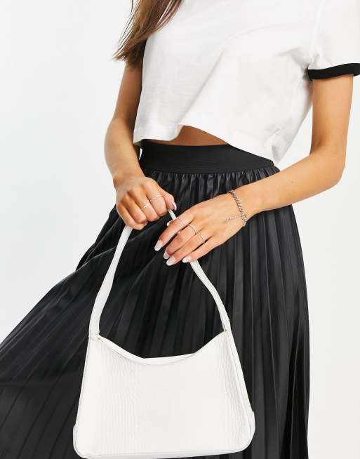 Black pleated shop skirt oasis