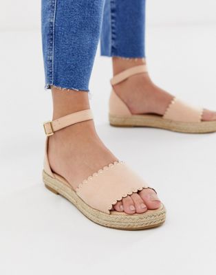 Oasis flatform espadrille sandals in 