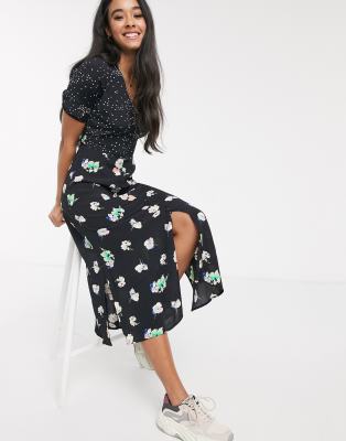 floral patchwork dress