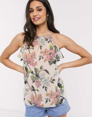 oasis floral chiffon top