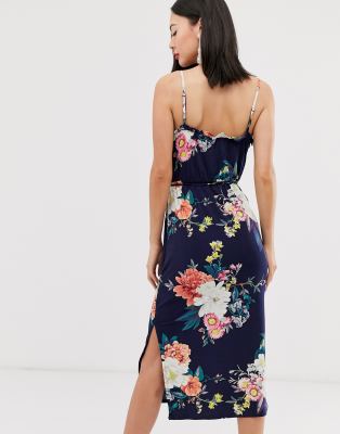 oasis navy floral dress