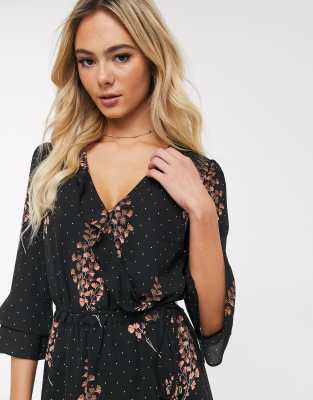 oasis flute sleeve midi dress