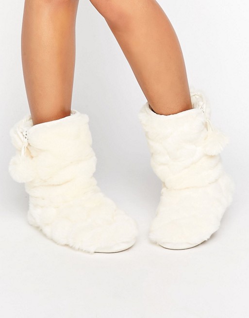 Oasis | Oasis Fluffy Slipper Boots